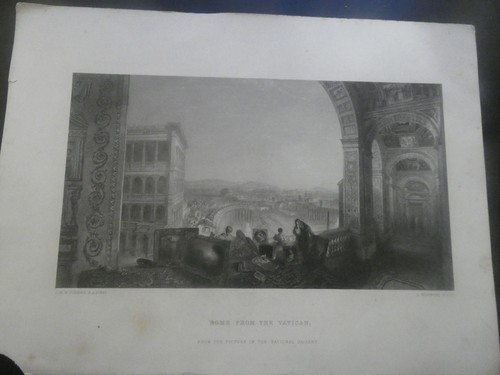 Antique jmw turner rome - jmw, from