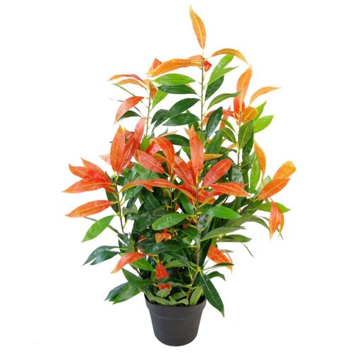 80cm leaf realistic red - red, robin