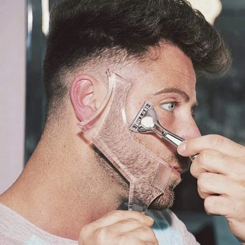Beard styling shaping - shaping, template