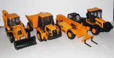 JCB lot of 4 - Sitemaster 4CX, Fastrac 3185, Loadall loader, 714 Dump Truck 1/32