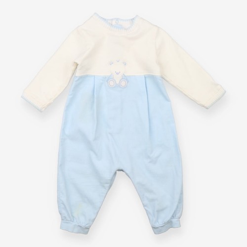 Emile rose baby romper blue - et,