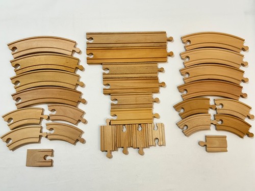 Wooden train track - track, of