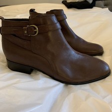 M&S Womens Leather Chocolate