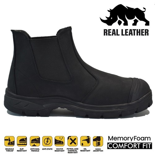 Mens leather safety - safety, steel