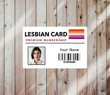 Personalised LESBIAN GAY CARD