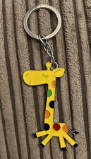 Quality Yellow Giraffe Keyring