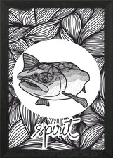 Spirit Animal - Salmon Framed