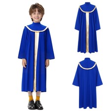 UK Boys Girls Choir  Baptism Robe Worship Praise Dance Costumes Graduation Gown