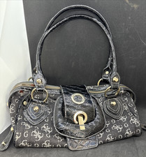 Guess Black & Grey Small Handbag Y2k Style