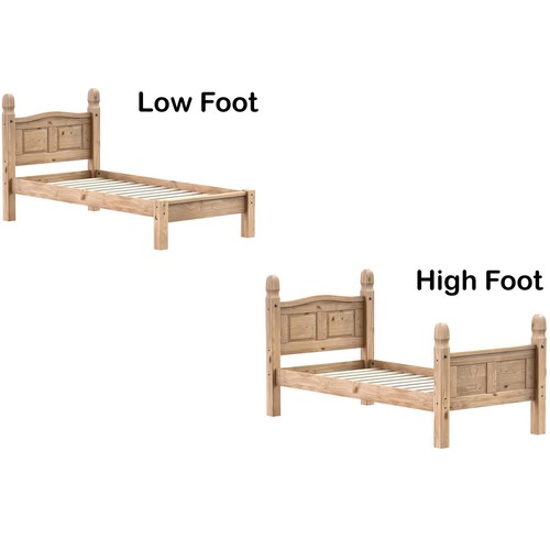 Corona solid pine bed - solid, frame