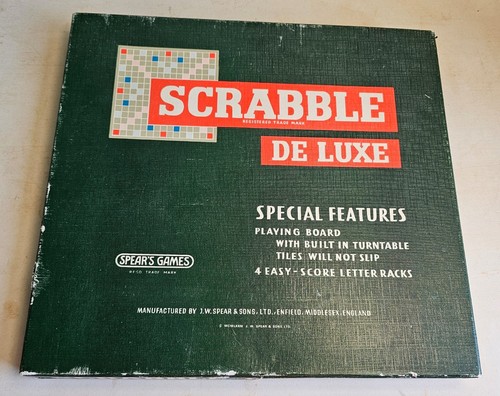Spear scrabble deluxe - scrabble,