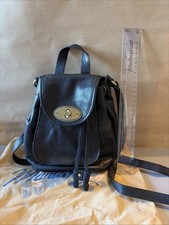 Women's Black Leather Duffle