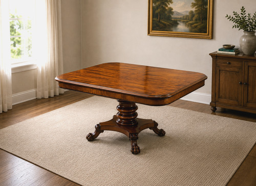 Antique mahogany pedestal - antique,