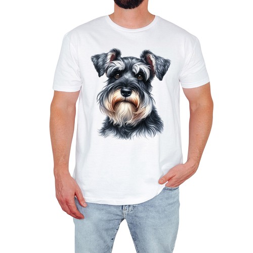 Funny schnauzer mens shirt - schnauzer, t-shirt