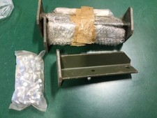 British Army Metal Military Vehicle Trailer Feet, Supports X4 Green Unissued