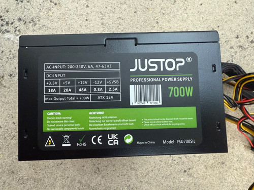 Justop 700w atx - justop, power