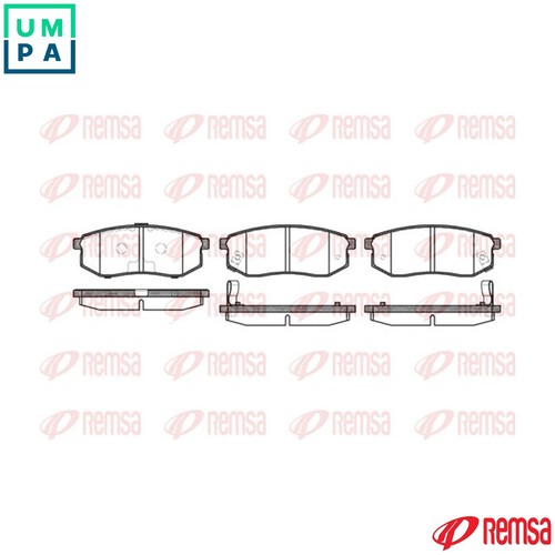 Brake pad set - pad,
