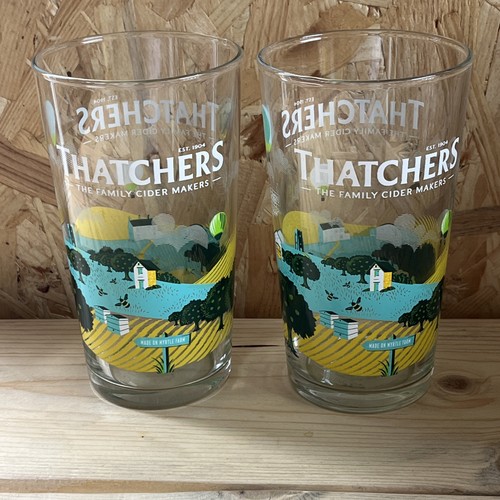 Thatchers cider pint glasses - pint,