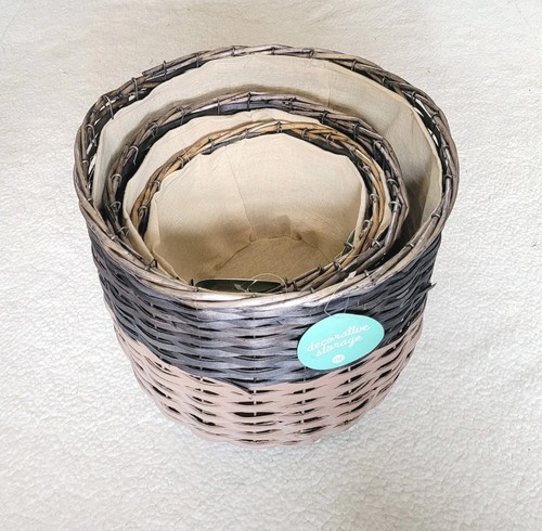 Set rustic woven - 3, two
