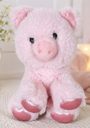 Aurora pink pig plush - plush, –