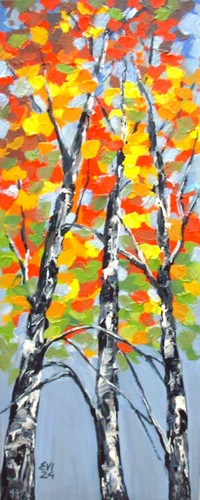 Birch trees autumn original - birch,