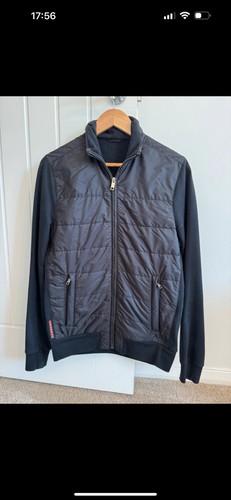 Men black prada jacket - black,