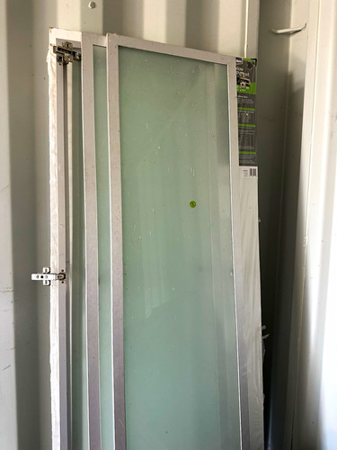 Framed frosted glass ikea - frosted,