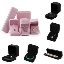 Black pink velvet - black/pink, jewellery