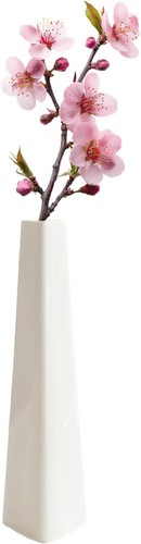 White small ceramic bud - small, 7