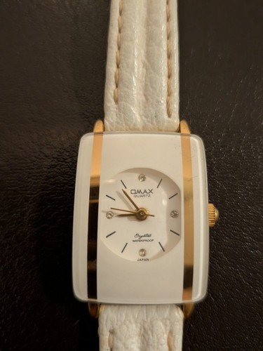 Ladies omax watch white - omax,