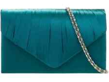 Women Satin Pleated Clutch Bag