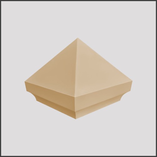 Arrowhead pier cap cast - arrowhead, stone