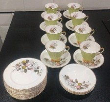 ARGYLE~Fine Bone China~8 Cup/11 Saucer/12 Plate)