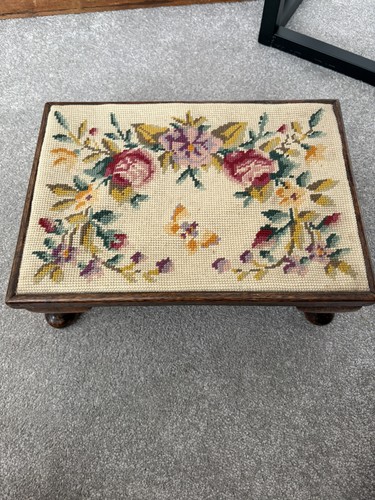 Antique edwardian footstool - edwardian,