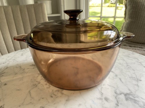 Vintage amber corning usa - amber,