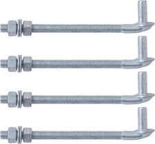 10" J Bolt Gate Hinge 4 Pack