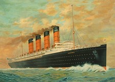 CUNARD LINE RMS LUSITANIA NEW