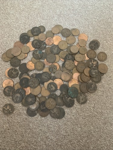 British old copper coins - british,