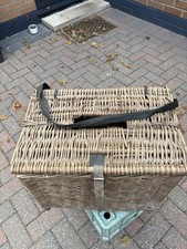 Vintage Wicker Fishing Basket