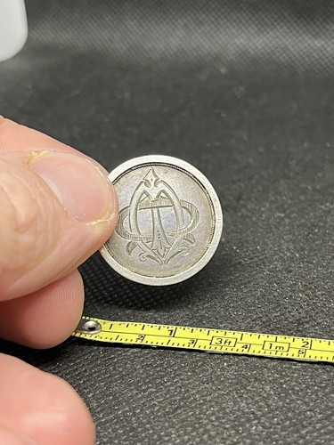 Victorian silver button - button, no