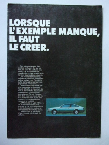 Opel monza orig - opel, french