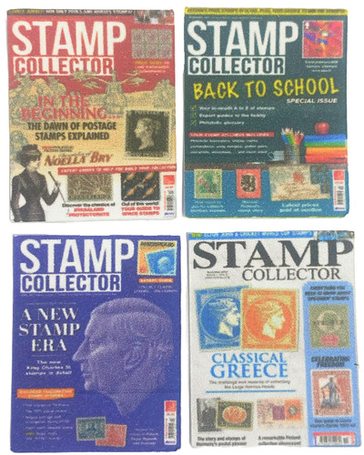 Dolls house stamp collector - house,