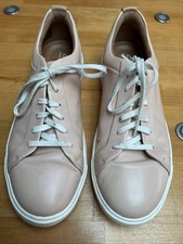 Clarks Unstructured  Caramel & White Leather Trainers ~ Size 5.5