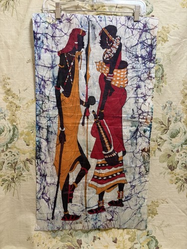 Vintage wax batik fabric - vintage,