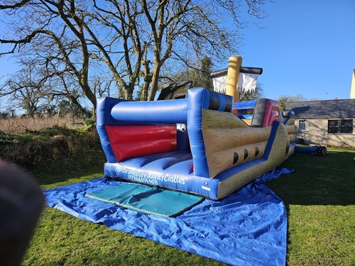 Inflatable pirate ship - pirate, bouncy