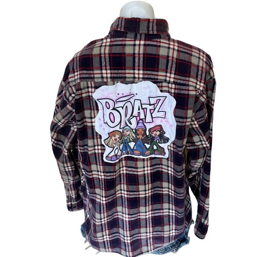 Bratz plaid flannel - flannel, shirt
