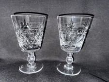 Lovely pair of Royal Brierley Bruce White Wine Glasses marked 1st Quality.