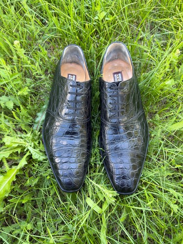 Artioli crocodile shoes - crocodile, oxford