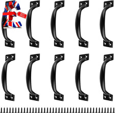10 Pack Black Cupboard Door
