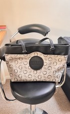 NEW WITH TAGS GUESS Rothenberg Collection Travel Duffle Bag - Grey & Black Logo